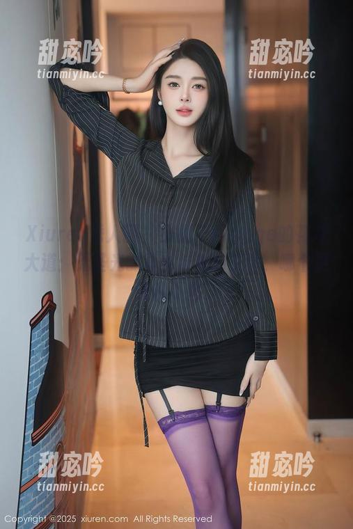 Xiuren秀人网 - 小橘子orange的花嫁大道：无圣光的真实与虚幻交错，哪个更让我不舍。