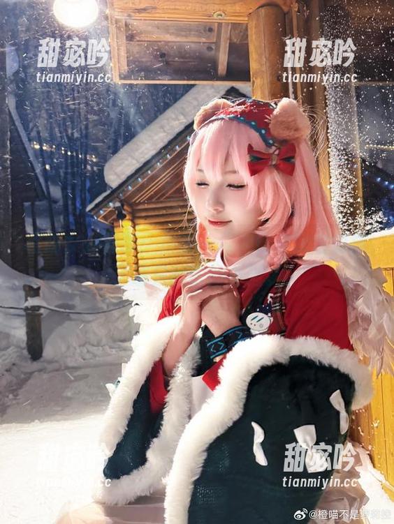 橙喵 橙喵女孩图集:待我一晃,仿佛我也变成了那只懒散的小猫。