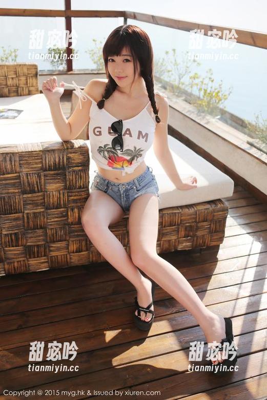 美媛馆 - 栗子Riz的写真，穿上那双高跟鞋，恍若自带圣光，分享给懒散的人们。